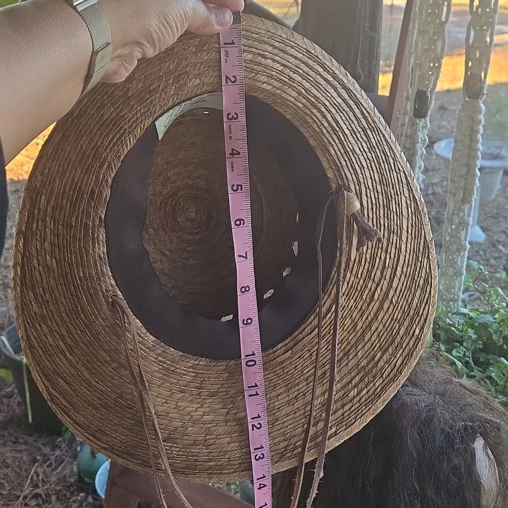 Tula Angler Unisex Straw Suede Chin Strap Sun Gardener Hat